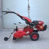 gasoline-powered micro-tiller with split gearbox